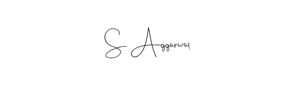 Use a signature maker to create a handwritten signature online. With this signature software, you can design (Andilay-7BmLP) your own signature for name S Aggarwal. S Aggarwal signature style 4 images and pictures png
