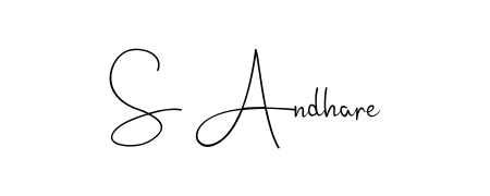 The Andilay-7BmLP typeface gives name S Andhare a refined look. Suitable for certificates, diplomas, and official verification. S Andhare signature style 4 images and pictures png