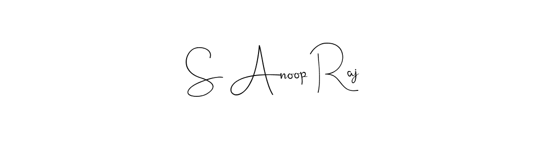 Use a signature maker to create a handwritten signature online. With this signature software, you can design (Andilay-7BmLP) your own signature for name S Anoop Raj. S Anoop Raj signature style 4 images and pictures png