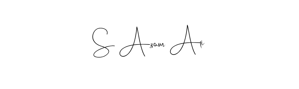 Also we have S Azam Ali name is the best signature style. Create professional handwritten signature collection using Andilay-7BmLP autograph style. S Azam Ali signature style 4 images and pictures png