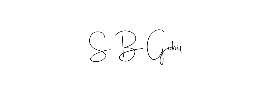 You can use this online signature creator to create a handwritten signature for the name S B Gohil. This is the best online autograph maker. S B Gohil signature style 4 images and pictures png