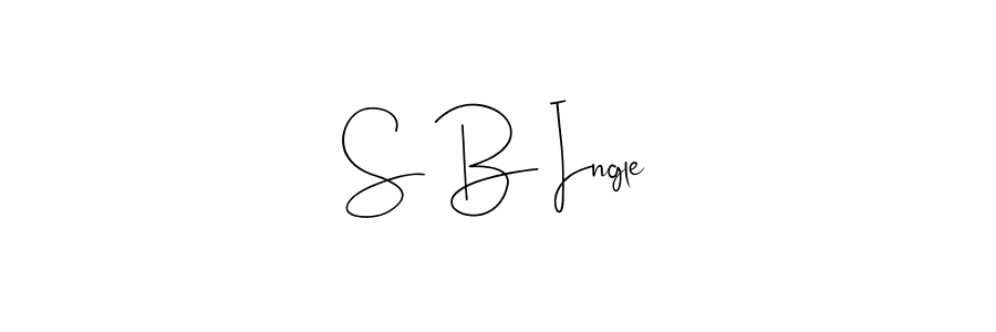 Also You can easily find your signature by using the search form. We will create S B Ingle name handwritten signature images for you free of cost using Andilay-7BmLP sign style. S B Ingle signature style 4 images and pictures png