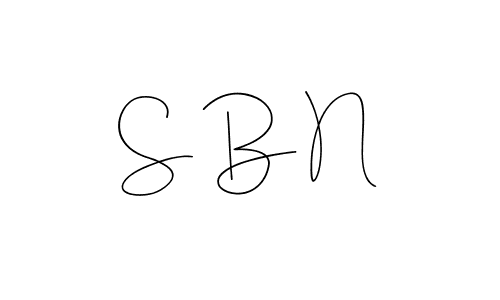 You should practise on your own different ways (Andilay-7BmLP) to write your name (S B N) in signature. don't let someone else do it for you. S B N signature style 4 images and pictures png