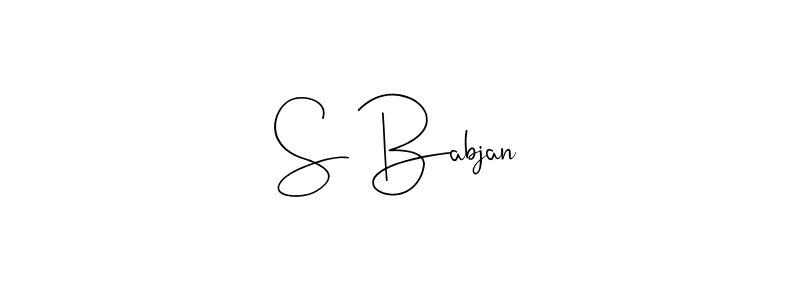 Best and Professional Signature Style for S Babjan. Andilay-7BmLP Best Signature Style Collection. S Babjan signature style 4 images and pictures png