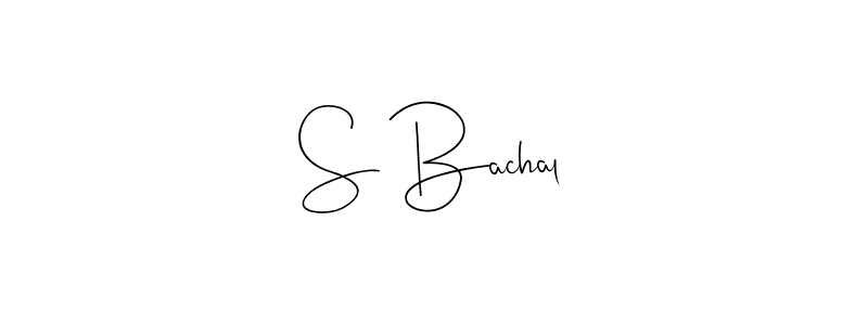 if you are searching for the best signature style for your name S Bachal. so please give up your signature search. here we have designed multiple signature styles  using Andilay-7BmLP. S Bachal signature style 4 images and pictures png