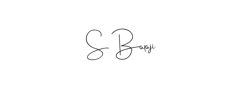 The best way (Andilay-7BmLP) to make a short signature is to pick only two or three words in your name. The name S Balaji include a total of six letters. For converting this name. S Balaji signature style 4 images and pictures png