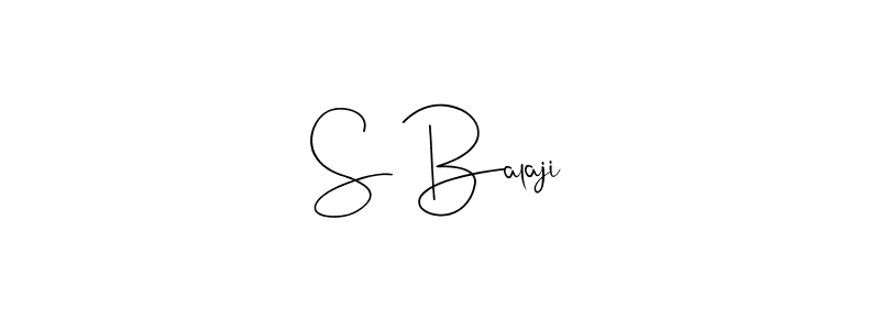 You should practise on your own different ways (Andilay-7BmLP) to write your name (S Balaji) in signature. don't let someone else do it for you. S Balaji signature style 4 images and pictures png