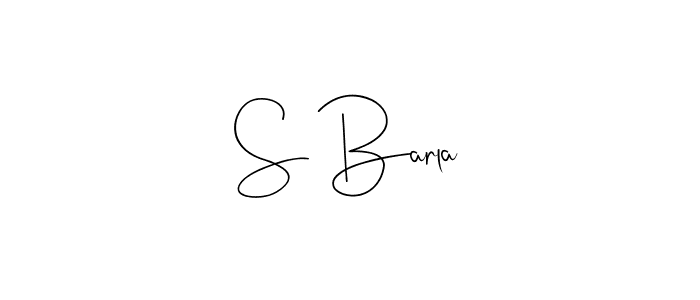 Design your own signature with our free online signature maker. With this signature software, you can create a handwritten (Andilay-7BmLP) signature for name S Barla. S Barla signature style 4 images and pictures png