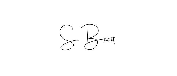 S Basit stylish signature style. Best Handwritten Sign (Andilay-7BmLP) for my name. Handwritten Signature Collection Ideas for my name S Basit. S Basit signature style 4 images and pictures png