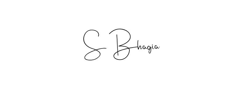 Also we have S Bhagia name is the best signature style. Create professional handwritten signature collection using Andilay-7BmLP autograph style. S Bhagia signature style 4 images and pictures png