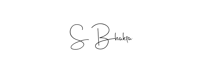 How to make S Bhakta signature? Andilay-7BmLP is a professional autograph style. Create handwritten signature for S Bhakta name. S Bhakta signature style 4 images and pictures png