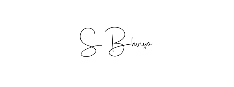 Make a beautiful signature design for name S Bhuiya. With this signature (Andilay-7BmLP) style, you can create a handwritten signature for free. S Bhuiya signature style 4 images and pictures png