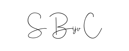 Generate high-definition signature styles for S Biju C. The Andilay-7BmLP typeface ensures crisp legibility and sophisticated design. S Biju C signature style 4 images and pictures png