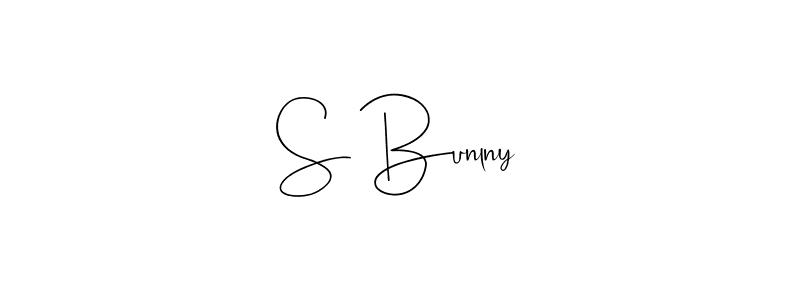 How to make S Bunlny signature? Andilay-7BmLP is a professional autograph style. Create handwritten signature for S Bunlny name. S Bunlny signature style 4 images and pictures png