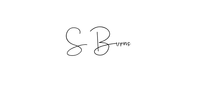 How to Draw S Burns signature style? Andilay-7BmLP is a latest design signature styles for name S Burns. S Burns signature style 4 images and pictures png