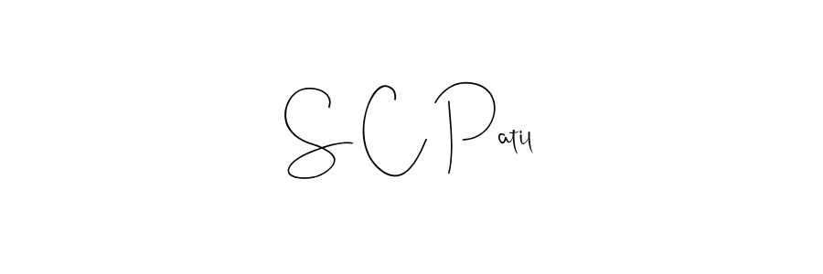 You should practise on your own different ways (Andilay-7BmLP) to write your name (S C Patil) in signature. don't let someone else do it for you. S C Patil signature style 4 images and pictures png