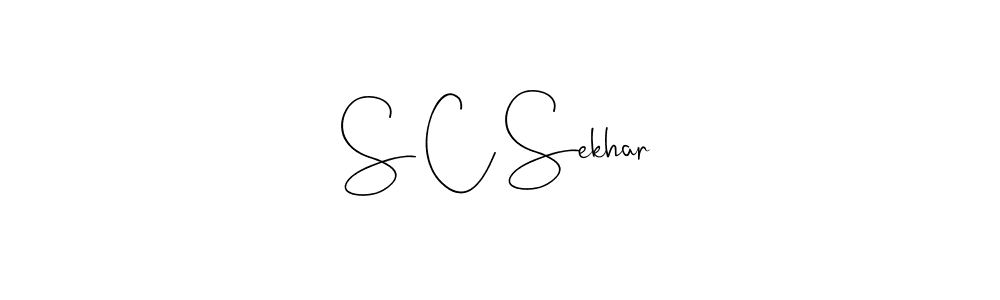 Design your own signature with our free online signature maker. With this signature software, you can create a handwritten (Andilay-7BmLP) signature for name S C Sekhar. S C Sekhar signature style 4 images and pictures png