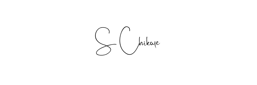 Create a beautiful signature design for name S Chikale. With this signature (Andilay-7BmLP) fonts, you can make a handwritten signature for free. S Chikale signature style 4 images and pictures png