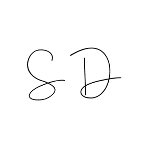 Make a beautiful signature design for name S D. With this signature (Andilay-7BmLP) style, you can create a handwritten signature for free. S D signature style 4 images and pictures png