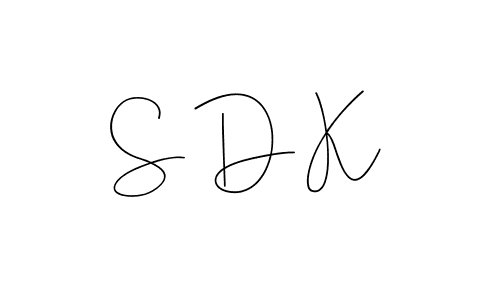 S D K stylish signature style. Best Handwritten Sign (Andilay-7BmLP) for my name. Handwritten Signature Collection Ideas for my name S D K. S D K signature style 4 images and pictures png