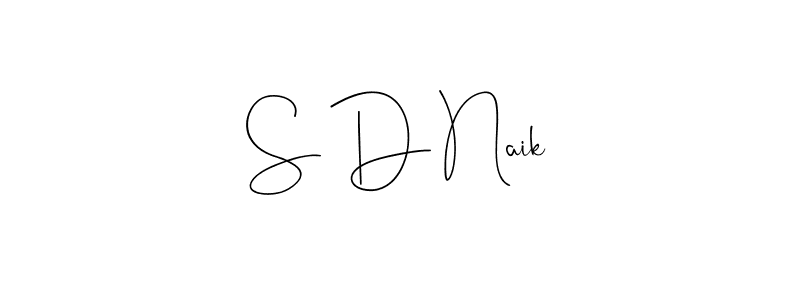 Make a beautiful signature design for name S D Naik. Use this online signature maker to create a handwritten signature for free. S D Naik signature style 4 images and pictures png