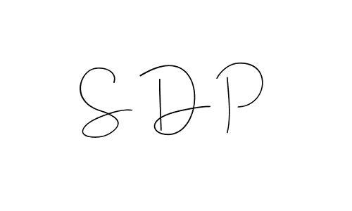 S D P stylish signature style. Best Handwritten Sign (Andilay-7BmLP) for my name. Handwritten Signature Collection Ideas for my name S D P. S D P signature style 4 images and pictures png