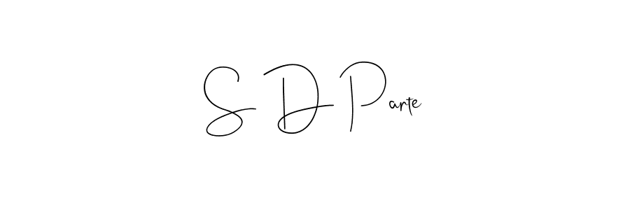 Andilay-7BmLP is a professional signature style that is perfect for those who want to add a touch of class to their signature. It is also a great choice for those who want to make their signature more unique. Get S D Parte name to fancy signature for free. S D Parte signature style 4 images and pictures png