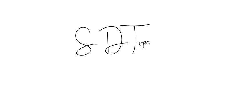 Also we have S D Tupe name is the best signature style. Create professional handwritten signature collection using Andilay-7BmLP autograph style. S D Tupe signature style 4 images and pictures png