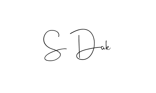 Similarly Andilay-7BmLP is the best handwritten signature design. Signature creator online .You can use it as an online autograph creator for name S Dak. S Dak signature style 4 images and pictures png