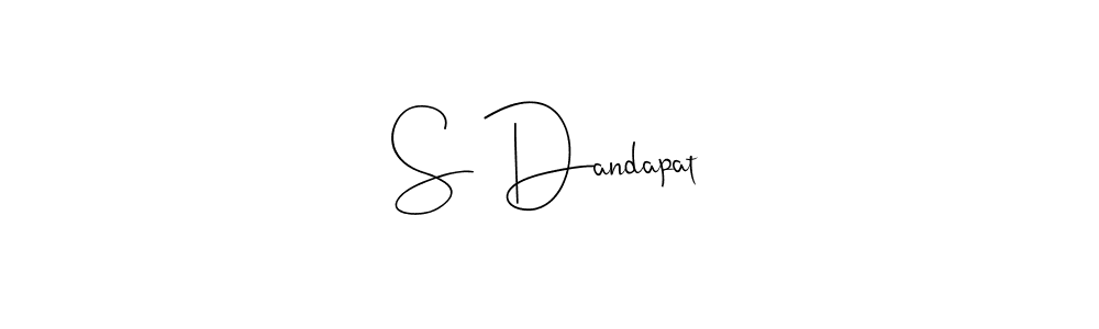 Make a beautiful signature design for name S Dandapat. With this signature (Andilay-7BmLP) style, you can create a handwritten signature for free. S Dandapat signature style 4 images and pictures png