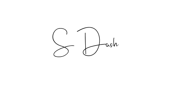 How to make S Dash signature? Andilay-7BmLP is a professional autograph style. Create handwritten signature for S Dash name. S Dash signature style 4 images and pictures png