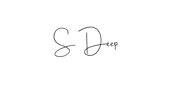 Also You can easily find your signature by using the search form. We will create S Deep name handwritten signature images for you free of cost using Andilay-7BmLP sign style. S Deep signature style 4 images and pictures png