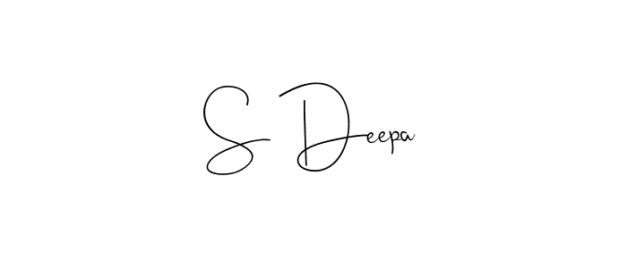 S Deepa stylish signature style. Best Handwritten Sign (Andilay-7BmLP) for my name. Handwritten Signature Collection Ideas for my name S Deepa. S Deepa signature style 4 images and pictures png