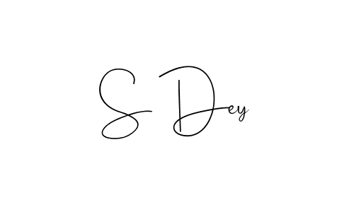 Also You can easily find your signature by using the search form. We will create S Dey name handwritten signature images for you free of cost using Andilay-7BmLP sign style. S Dey signature style 4 images and pictures png