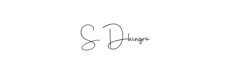 You should practise on your own different ways (Andilay-7BmLP) to write your name (S Dhingra) in signature. don't let someone else do it for you. S Dhingra signature style 4 images and pictures png