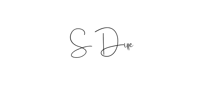 How to make S Dille signature? Andilay-7BmLP is a professional autograph style. Create handwritten signature for S Dille name. S Dille signature style 4 images and pictures png