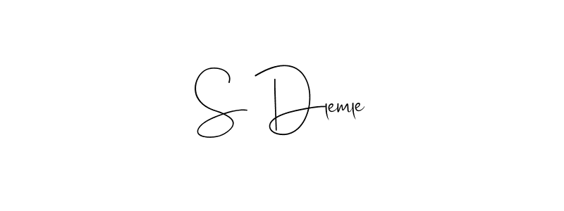 Make a beautiful signature design for name S Dlemle. With this signature (Andilay-7BmLP) style, you can create a handwritten signature for free. S Dlemle signature style 4 images and pictures png