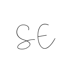 How to make S E name signature. Use Andilay-7BmLP style for creating short signs online. This is the latest handwritten sign. S E signature style 4 images and pictures png