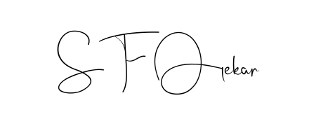 Explore multiple handwriting variations for S F Olekar including this stunning Andilay-7BmLP design. Free to use across all platforms. S F Olekar signature style 4 images and pictures png