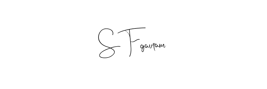 You can use this online signature creator to create a handwritten signature for the name S Fgautam. This is the best online autograph maker. S Fgautam signature style 4 images and pictures png