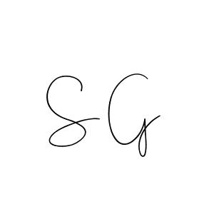 How to make S G signature? Andilay-7BmLP is a professional autograph style. Create handwritten signature for S G name. S G signature style 4 images and pictures png
