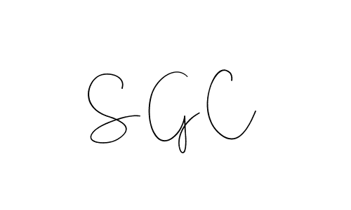 You should practise on your own different ways (Andilay-7BmLP) to write your name (S G C) in signature. don't let someone else do it for you. S G C signature style 4 images and pictures png