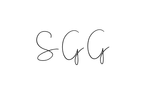 How to Draw S G G signature style? Andilay-7BmLP is a latest design signature styles for name S G G. S G G signature style 4 images and pictures png