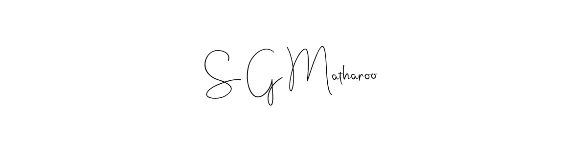 Make a beautiful signature design for name S G Matharoo. Use this online signature maker to create a handwritten signature for free. S G Matharoo signature style 4 images and pictures png