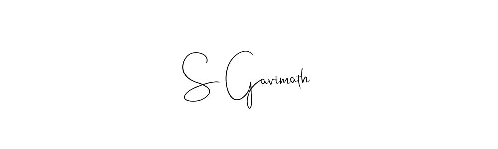 Make a beautiful signature design for name S Gavimath. Use this online signature maker to create a handwritten signature for free. S Gavimath signature style 4 images and pictures png