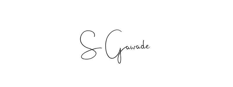 Make a beautiful signature design for name S Gawade. Use this online signature maker to create a handwritten signature for free. S Gawade signature style 4 images and pictures png