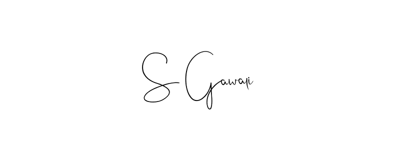 Also we have S Gawali name is the best signature style. Create professional handwritten signature collection using Andilay-7BmLP autograph style. S Gawali signature style 4 images and pictures png