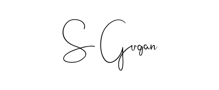 Transform the name S Gugan into a signature masterpiece using Andilay-7BmLP font. Ideal for photographers, artists, and creators looking for watermarks. S Gugan signature style 4 images and pictures png