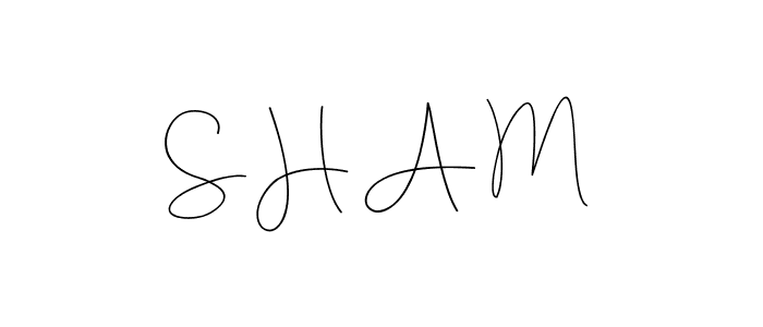 Also we have S H A M name is the best signature style. Create professional handwritten signature collection using Andilay-7BmLP autograph style. S H A M signature style 4 images and pictures png