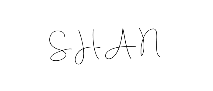 Use a signature maker to create a handwritten signature online. With this signature software, you can design (Andilay-7BmLP) your own signature for name S H A N. S H A N signature style 4 images and pictures png